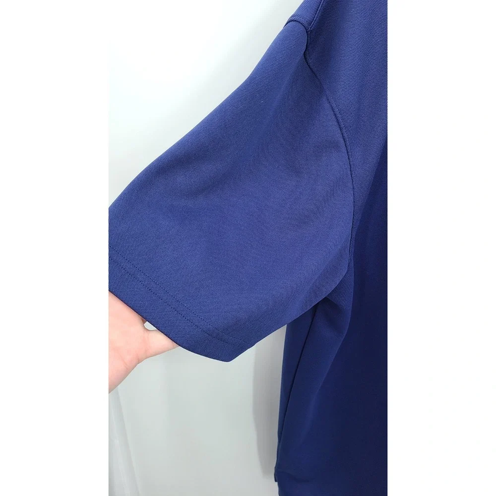 Loudmouth Frat Mens Polo Shirt Large‎ Sporty Preppy Blue Logo Short Sleeve
